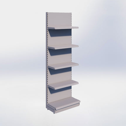 Wandstelling - H250 x B80 x D37 cm - 5 niveaus - Grijs