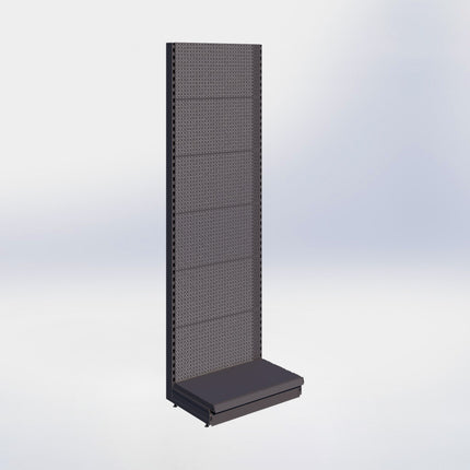 Wandstelling perforatie - H250 x B80 x D47 cm - 1 niveau - Antraciet