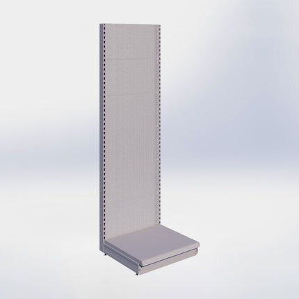 Wandstelling perforatie - H250 x B80 x D67 cm - 1 niveau - Grijs