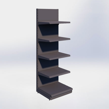 Wandstelling - H250 x B80 x D67 cm - 5 niveaus - Antraciet