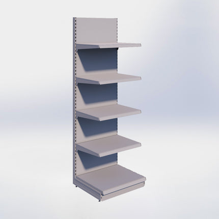 Wandstelling - H250 x B80 x D67 cm - 5 niveaus - Grijs