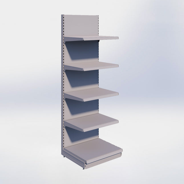 Wandstelling - H250 x B80 x D67 cm - 5 niveaus - Grijs