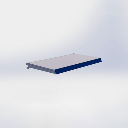 Legplank - L80 x D47 cm - met dragers en prijsetiket - Grijs