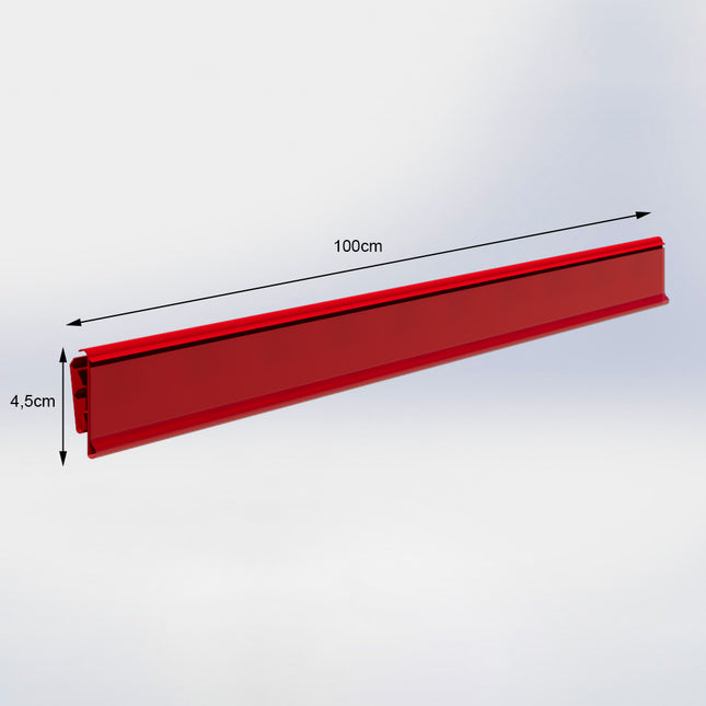 Prijsstrip Rood (L) 100 cm