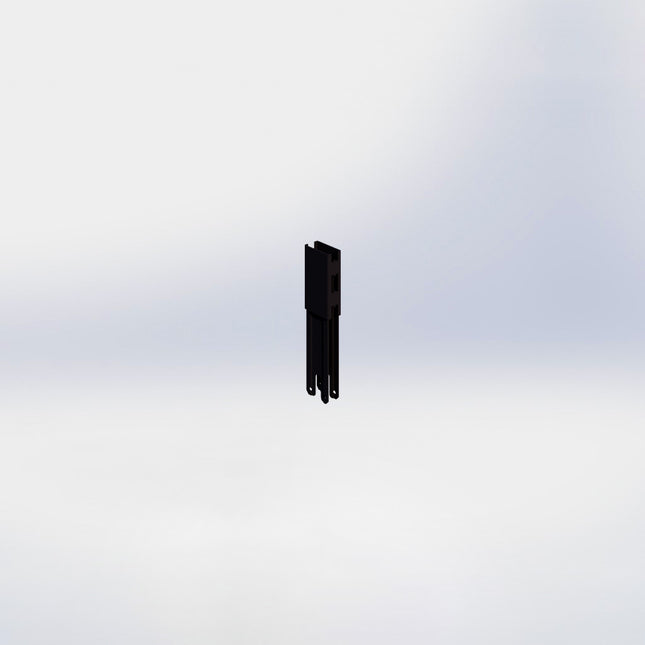 Verlengstuk - H10 x B3 x D6 cm - Zwart