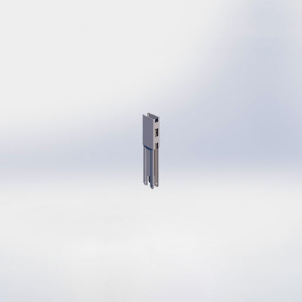 Verlengstuk - H10 x B3 x D6 cm - Grijs