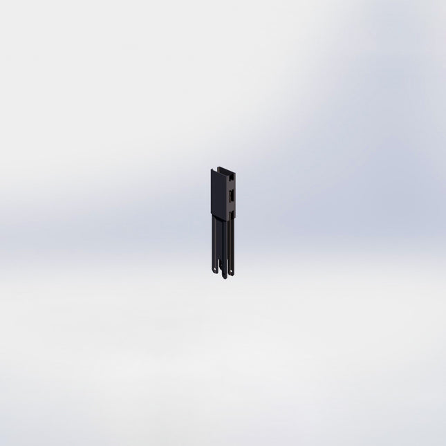 Verlengstuk - H10 x B3 x D6 cm - Antraciet