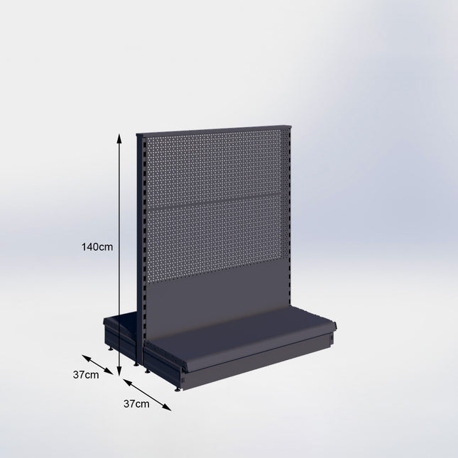 Center rack Perforation Anthracite h:140/47