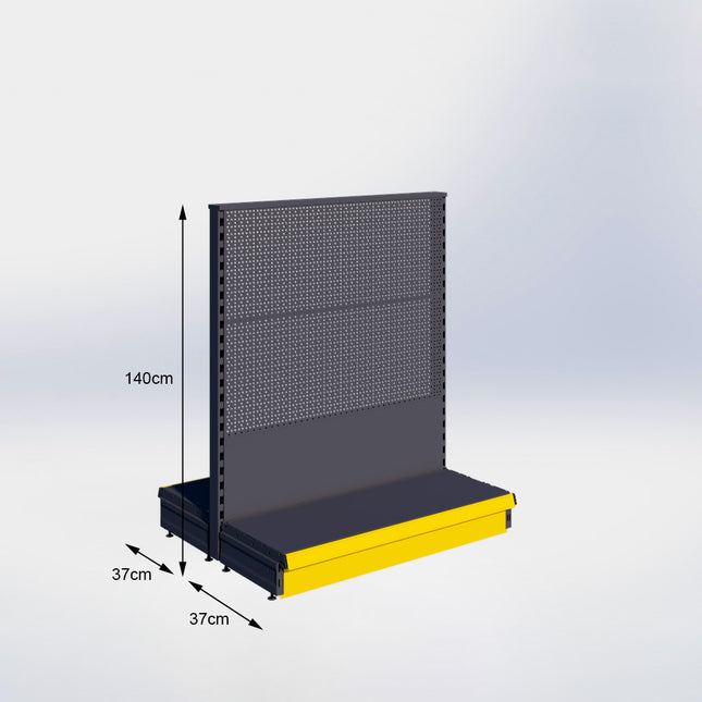 Center rack Perforation Anthracite h:140/47