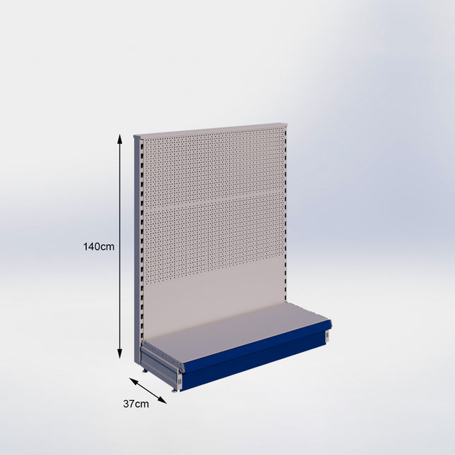 Kopstelling Perforatie Grijs h:140/37