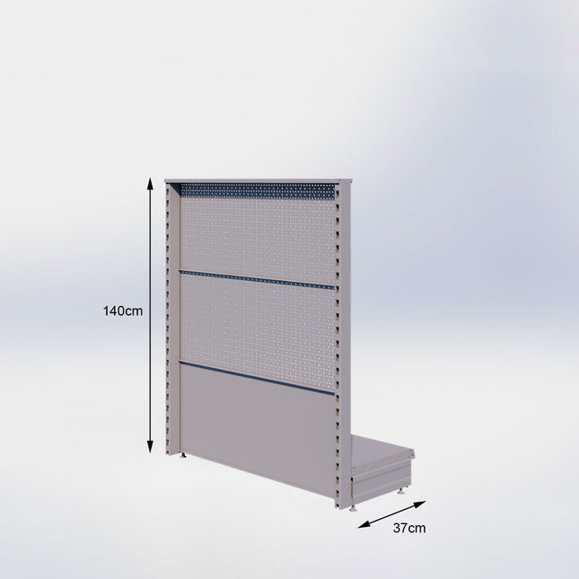 Head unit Perforation Gray h:140/47