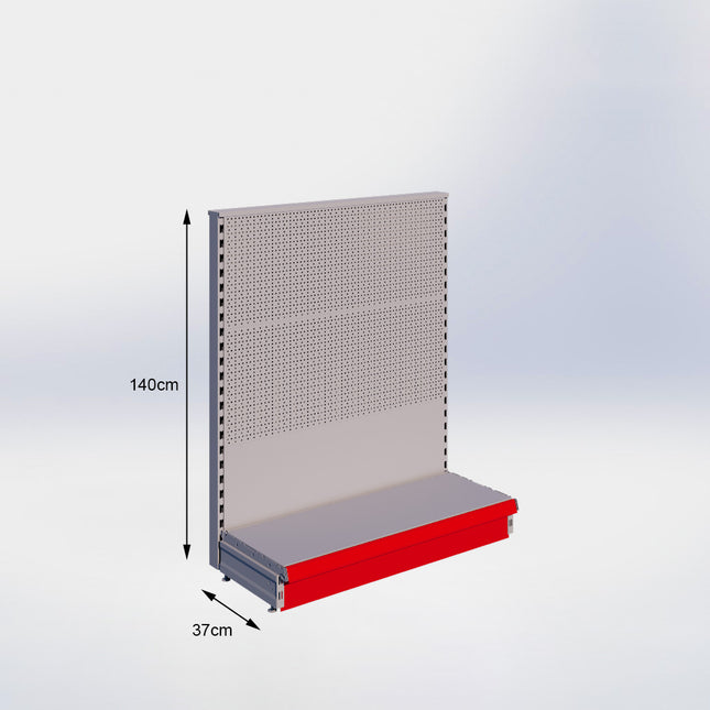 Kopstelling Perforatie Grijs h:140/37