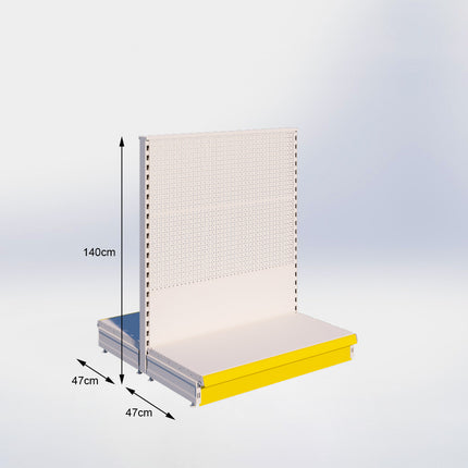 Center position Perforation Cream White h:140/47