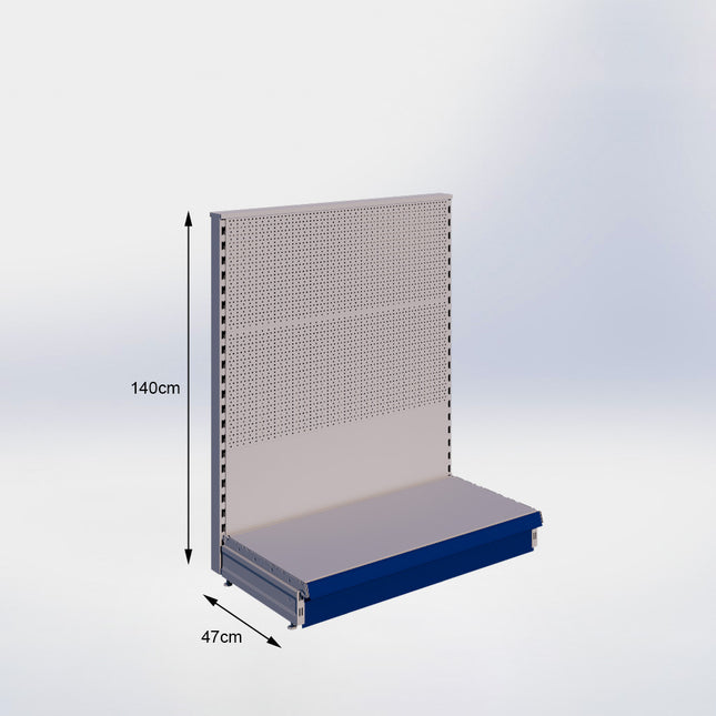 Head unit Perforation Gray h:140/47