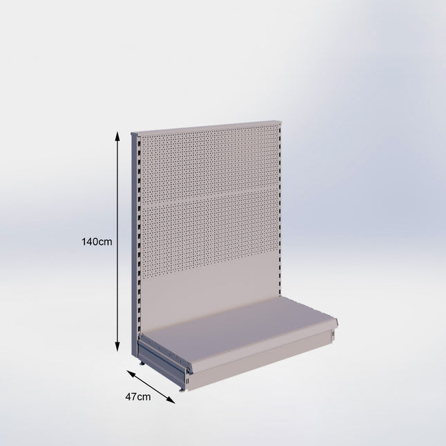 Head unit Perforation Gray h:140/47