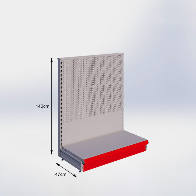 Head unit Perforation Gray h:140/47