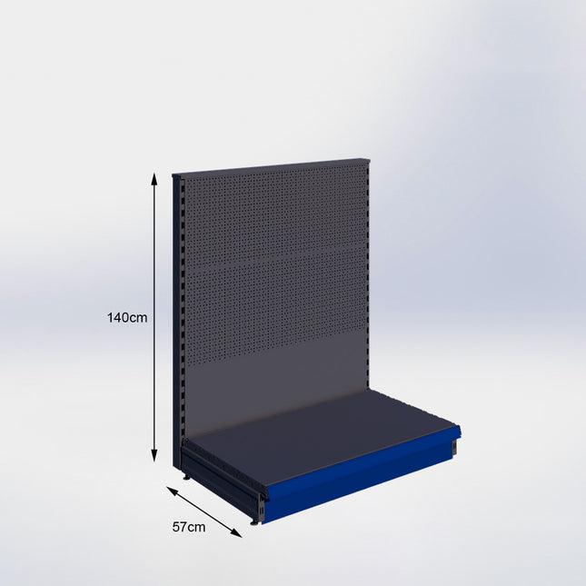 Head unit Perforation Anthracite H:140/57