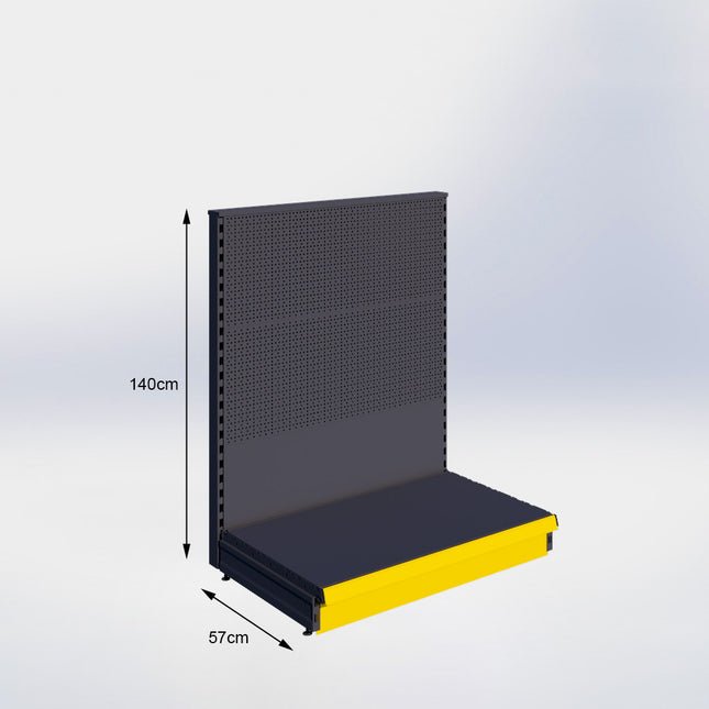 Head unit Perforation Anthracite H:140/57