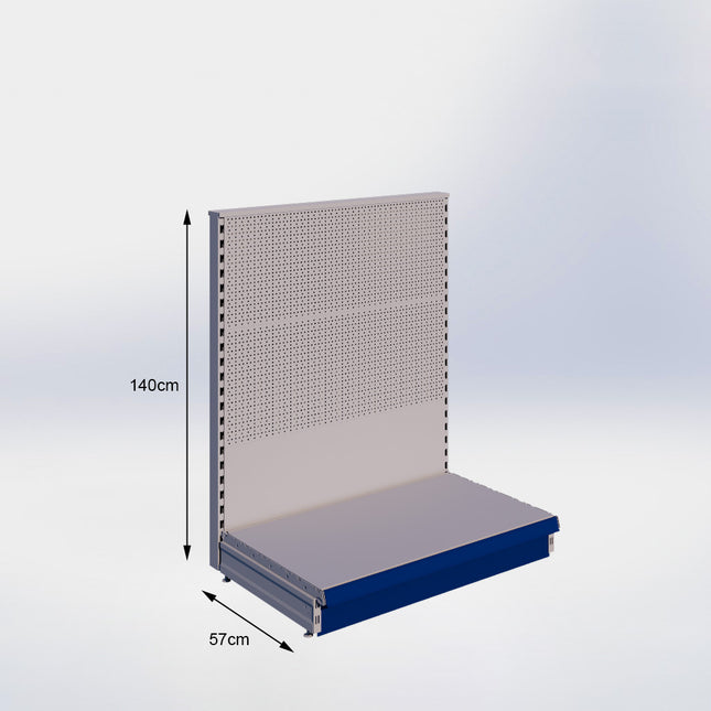 Head unit Perforation Gray h:140/57