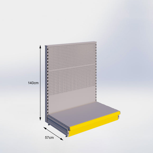 Head unit Perforation Gray h:140/57