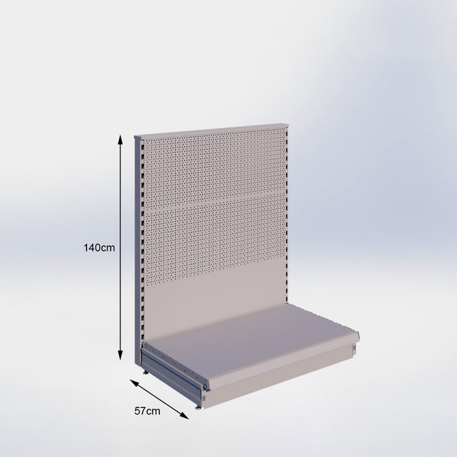 Head unit Perforation Gray h:140/57