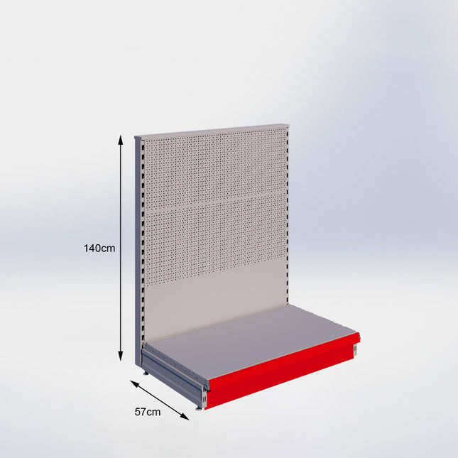 Head unit Perforation Gray h:140/57