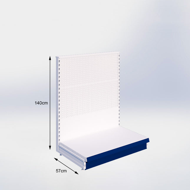 Head unit Perforation White h:140/57