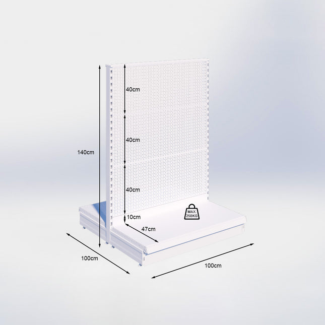 Center position Perforation White h:140/47