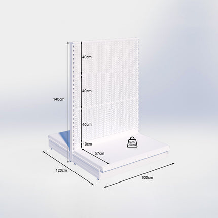 Center position Perforation Cream White h:140/57