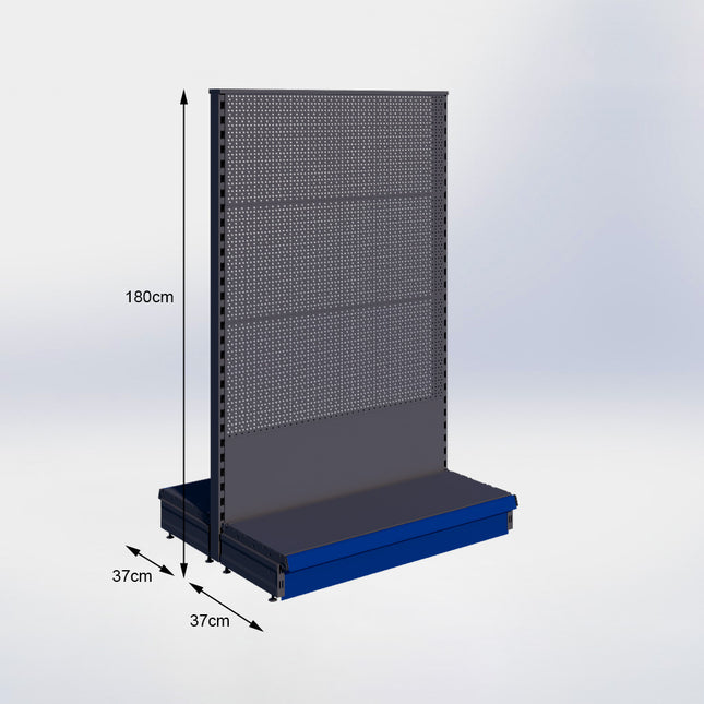 Middenstelling Perforatie Antraciet h180/37