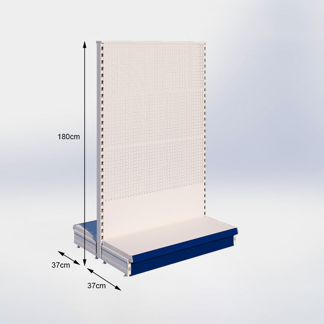 Middenstelling Perforatie Crème Wit h180/37