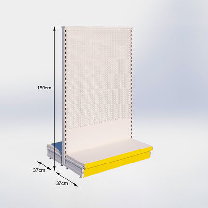 Middenstelling Perforatie Crème Wit h180/37