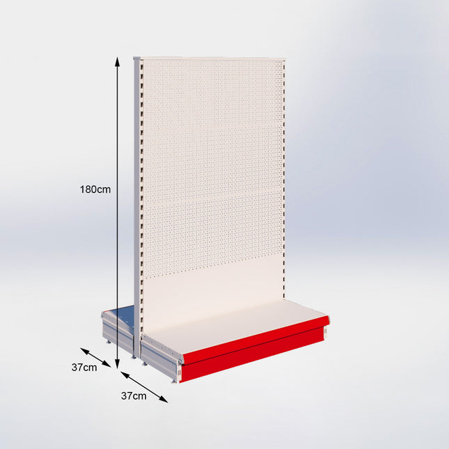 Middenstelling Perforatie Crème Wit h180/37