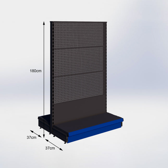 Middenstelling Perforatie Zwart h180/37