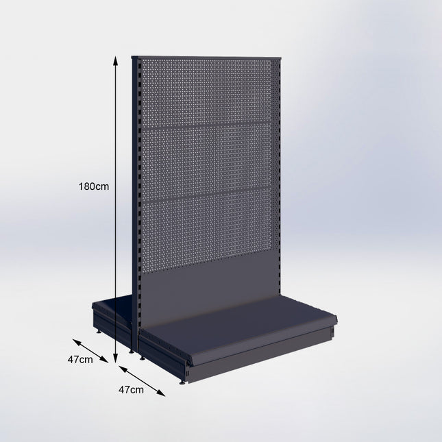 Middenstelling Perforatie Antraciet h180/47