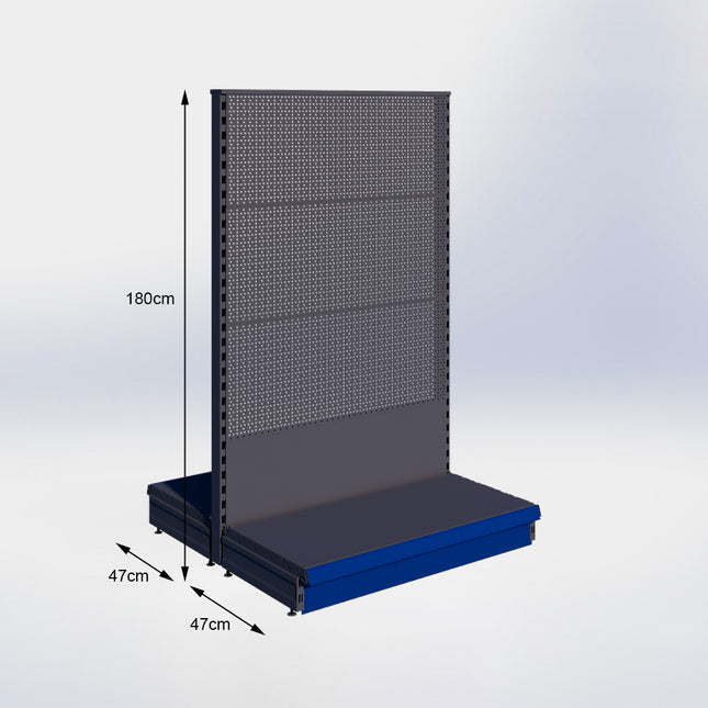 Middenstelling Perforatie Antraciet h180/47