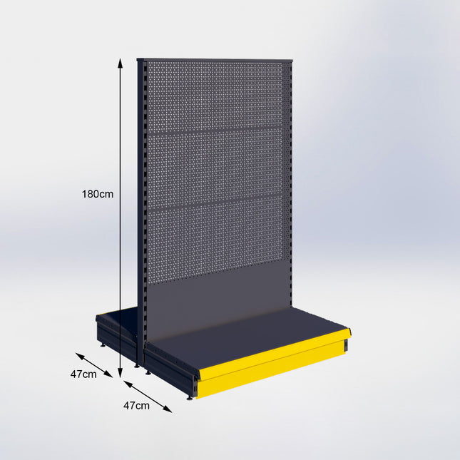 Middenstelling Perforatie Antraciet h180/47