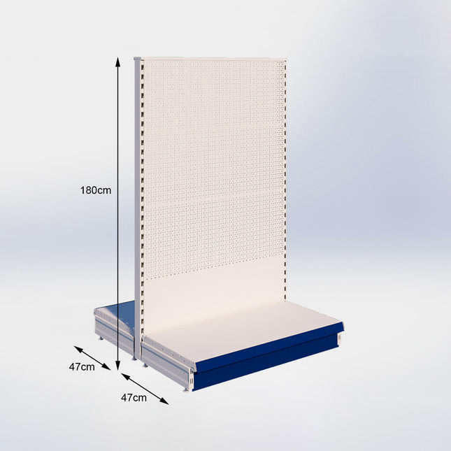 Middenstelling Perforatie Crème Wit h180/47