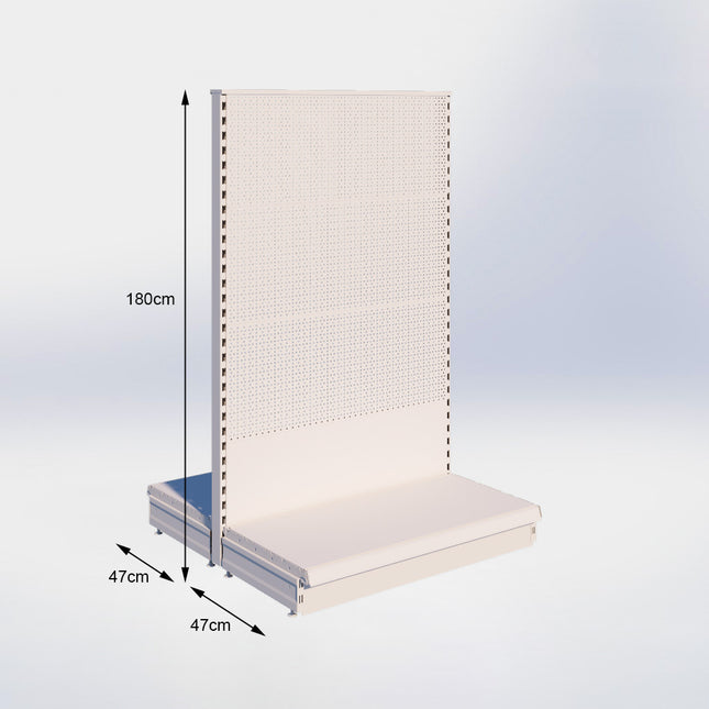 Middenstelling Perforatie Crème Wit h180/47