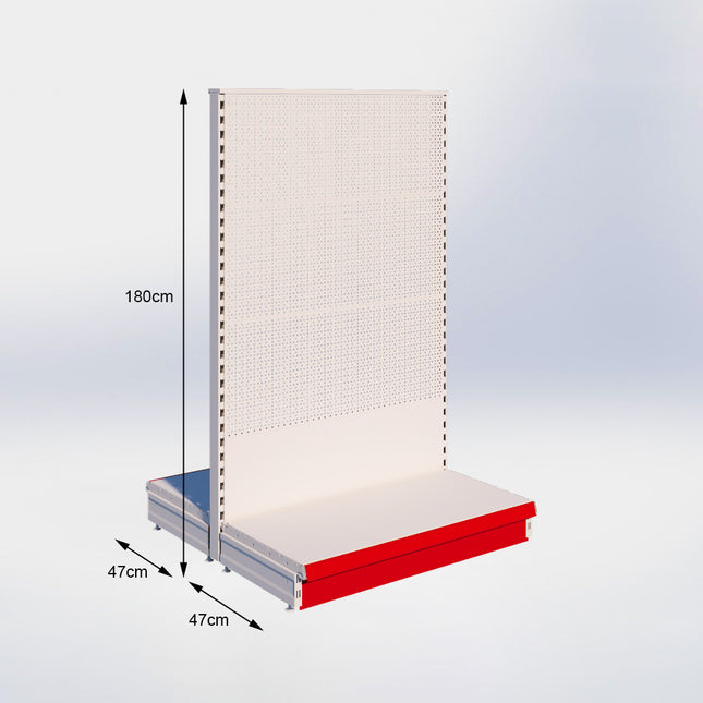 Middenstelling Perforatie Crème Wit h180/47