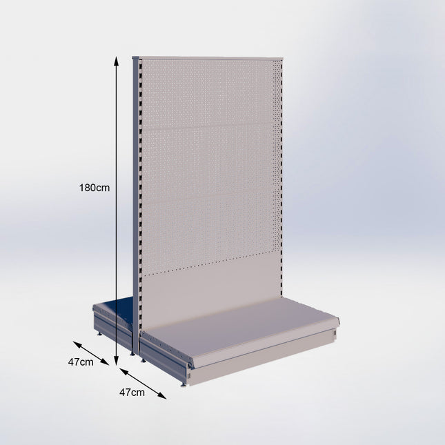 Middenstelling Perforatie Grijs h180/47