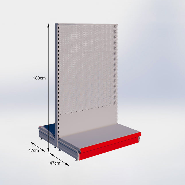 Middenstelling Perforatie Grijs h180/47