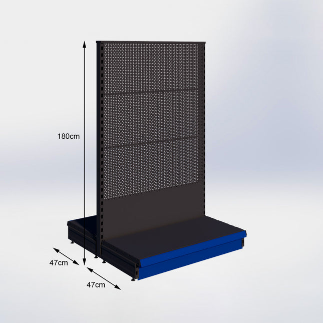 Middenstelling Perforatie Zwart h180/47