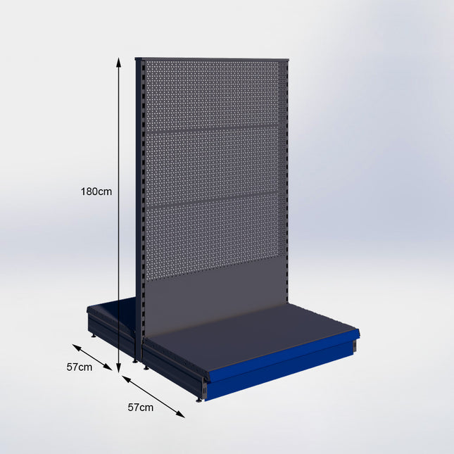 Middenstelling Perforatie Antraciet h180/57