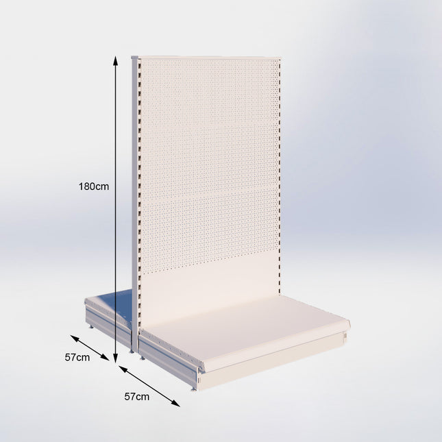 Middenstelling Perforatie Crème Wit h180/57