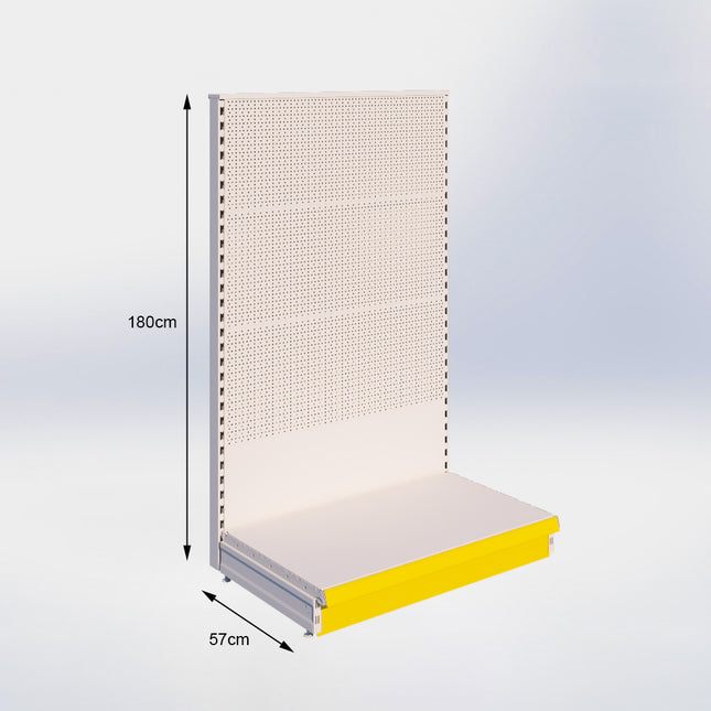 Kopstelling Perforatie Crème Wit h180/57