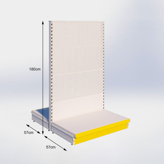 Middenstelling Perforatie Crème Wit h180/57