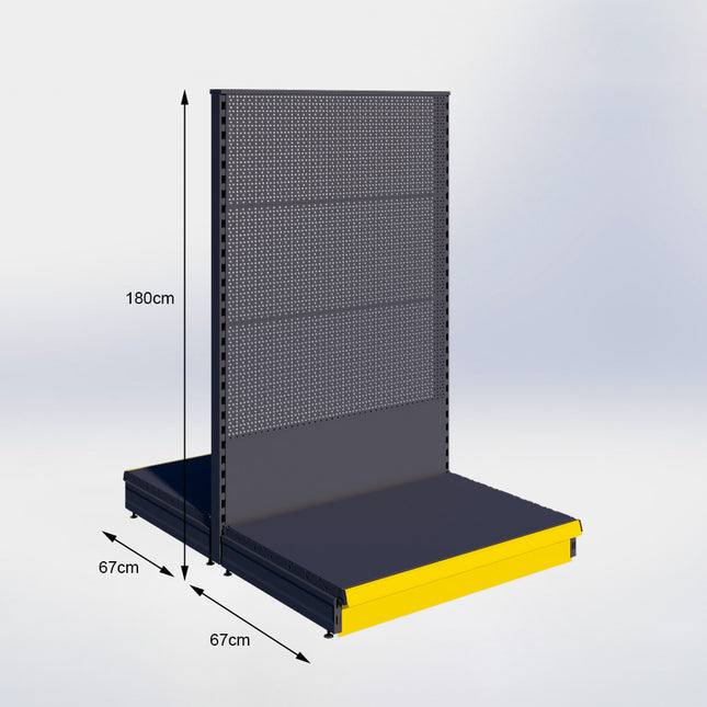 Middenstelling Perforatie Antraciet h180/67