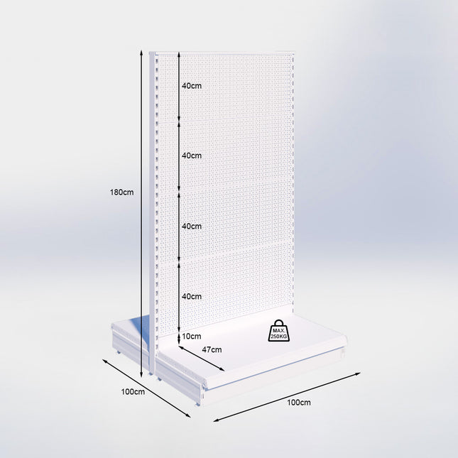 Center position Perforation Cream White h:140/47