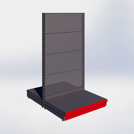 Center rack Perforation Anthracite h:140/57